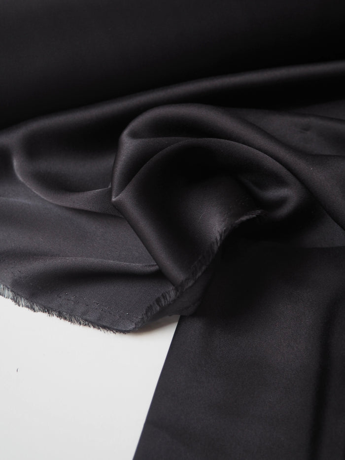 Black Lightweight Satin