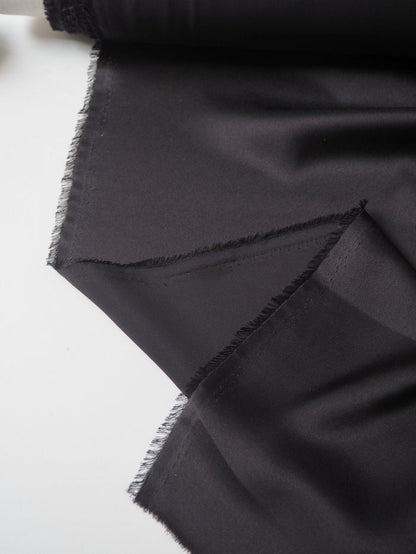 Black Lightweight Satin
