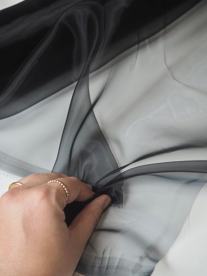 Black Liquid Organza