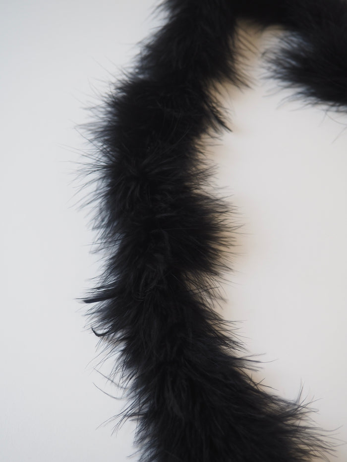 Black Marabou Feather Boa