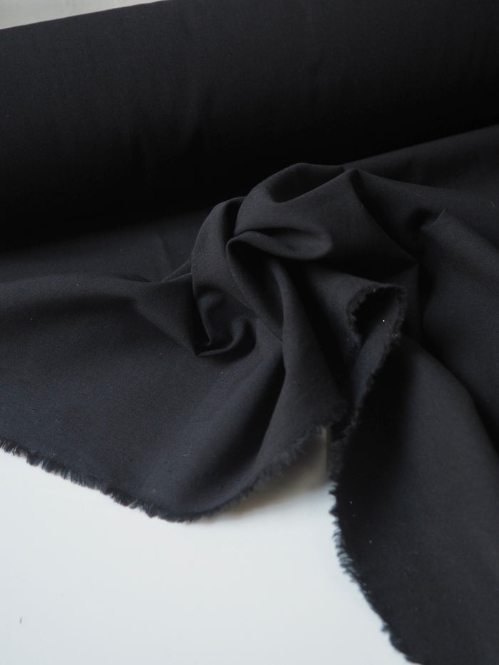 Black Mediumweight Cotton