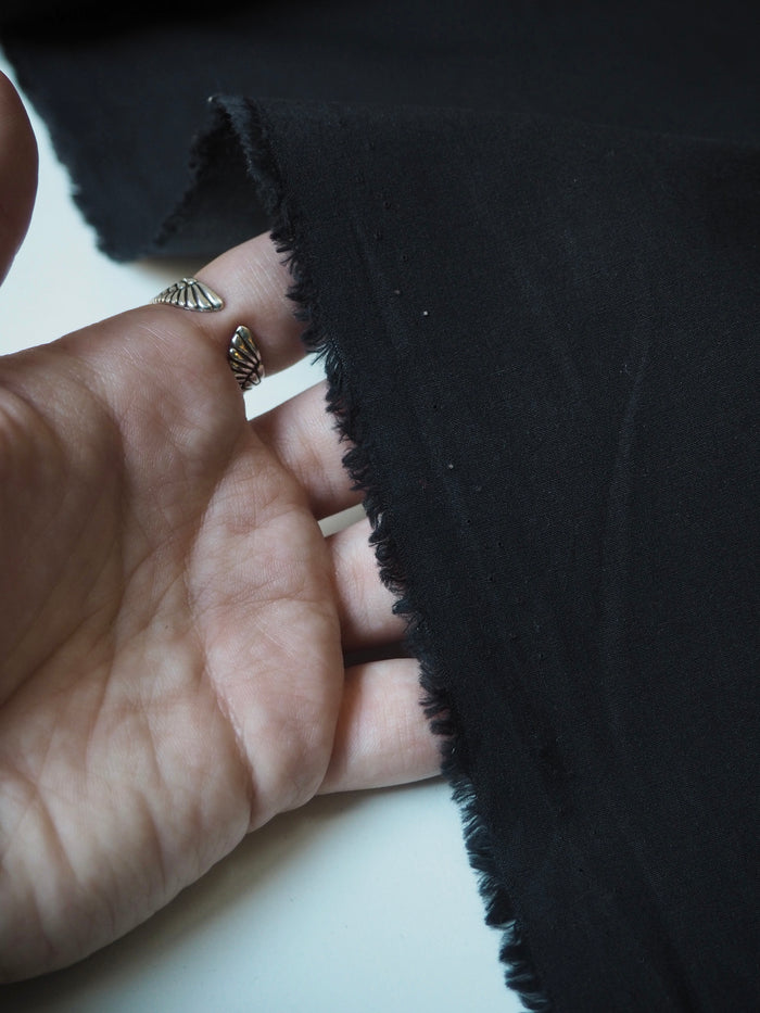 Black Mediumweight Cotton
