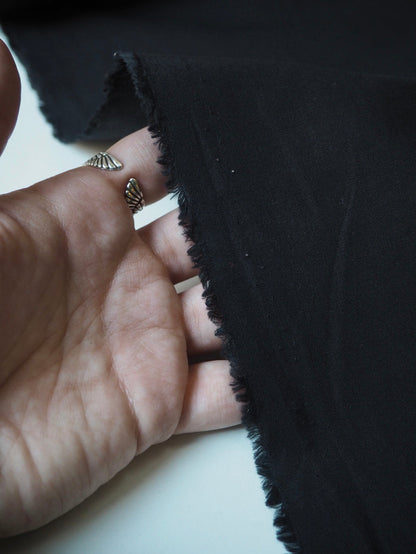 Black Mediumweight Cotton