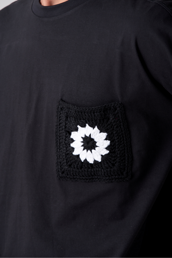 Black Orbit Pocket Oversized T-Shirt