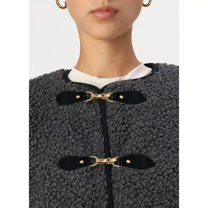 Black PU Snap Belt Buckle With Black Nickle | 2 Piece