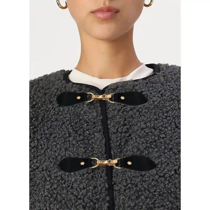 Black PU Snap Belt Buckle With Black Nickle | 2 Piece