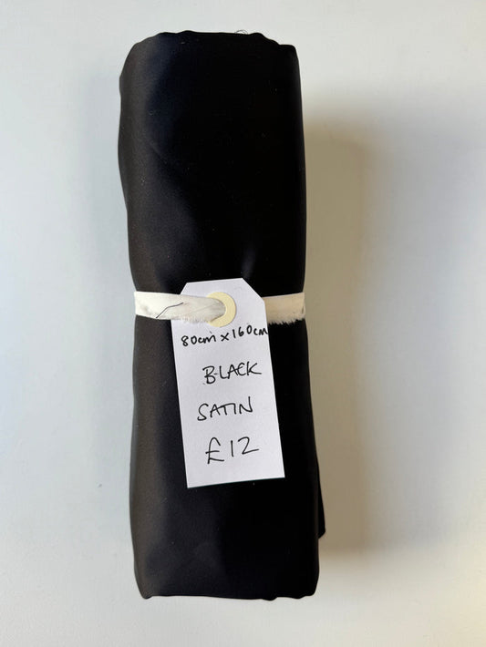 Black Satin Remnant