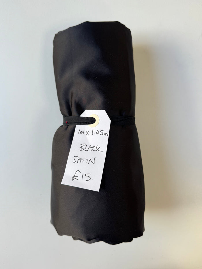 Black Satin Remnant