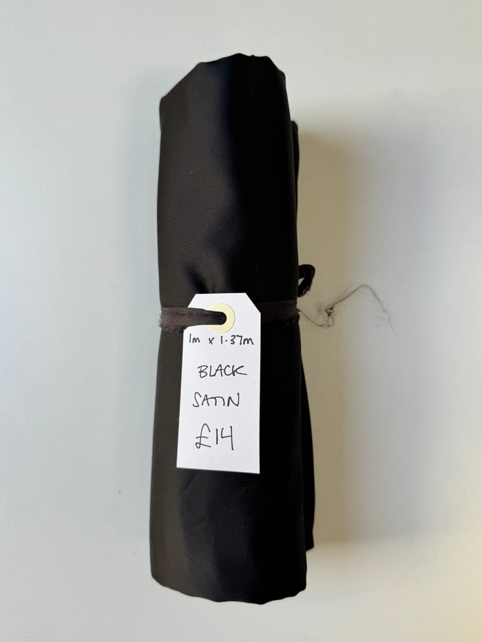 Black Satin Remnant