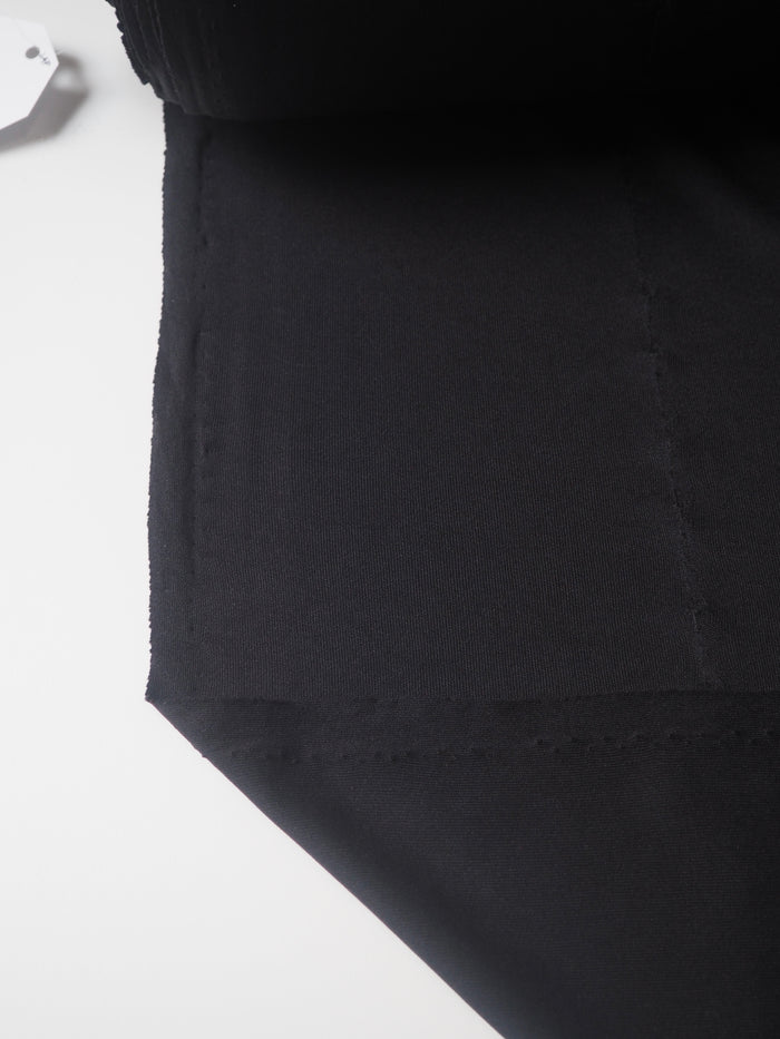 Black Shiny Interlock Jersey
