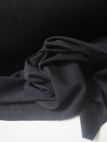 Black Shiny Interlock Jersey