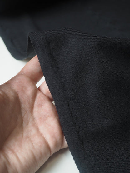 Black Shiny Interlock Jersey