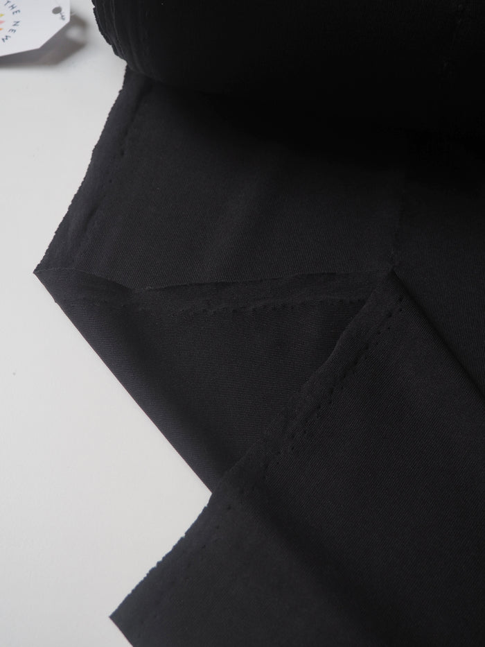 Black Shiny Interlock Jersey