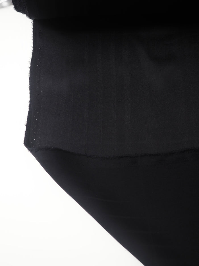 Black Silk Satin Chiffon