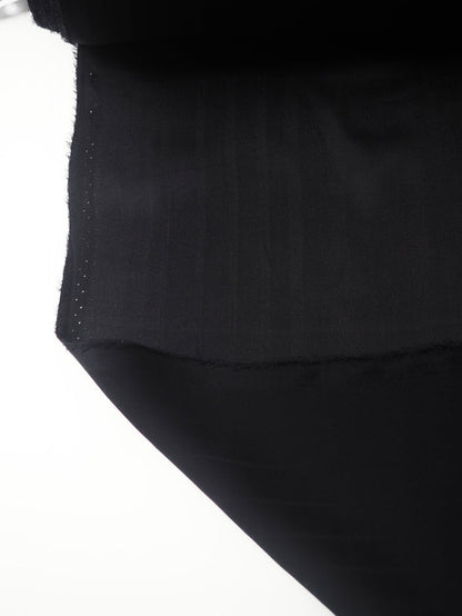 Black Silk Satin Chiffon