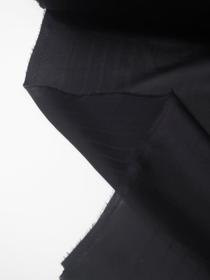 Black Silk Satin Chiffon