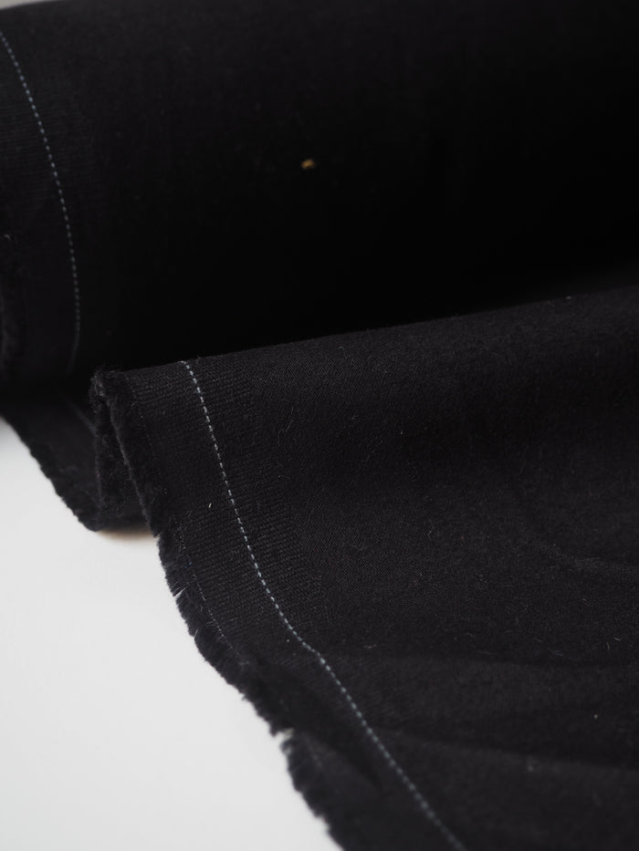 Black Stretch Brushed Cotton