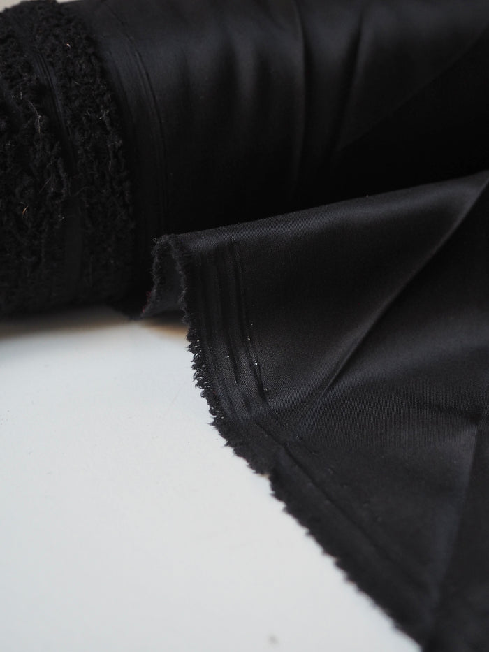 Black Stretch Viscose Lining