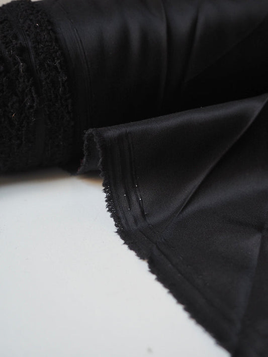 Black Stretch Viscose Lining