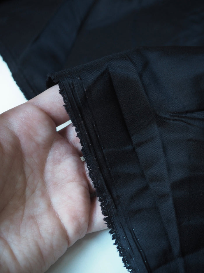 Black Stretch Viscose Lining