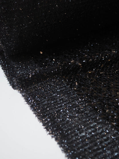 Black Tinsel Sequin Mesh