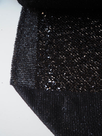 Black Tinsel Sequin Mesh