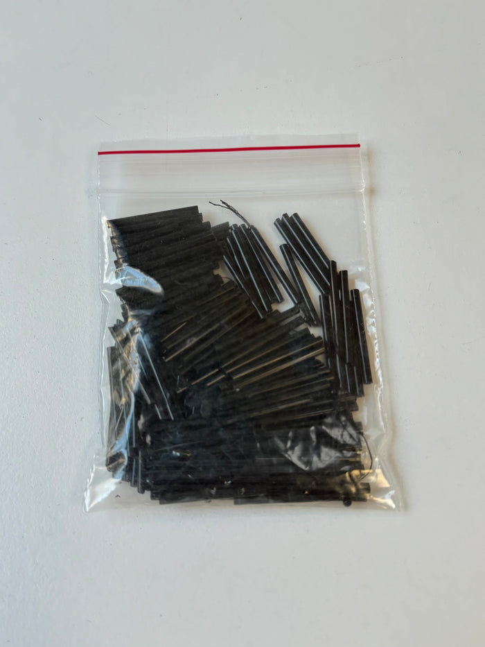 Black Tube Beads 30g