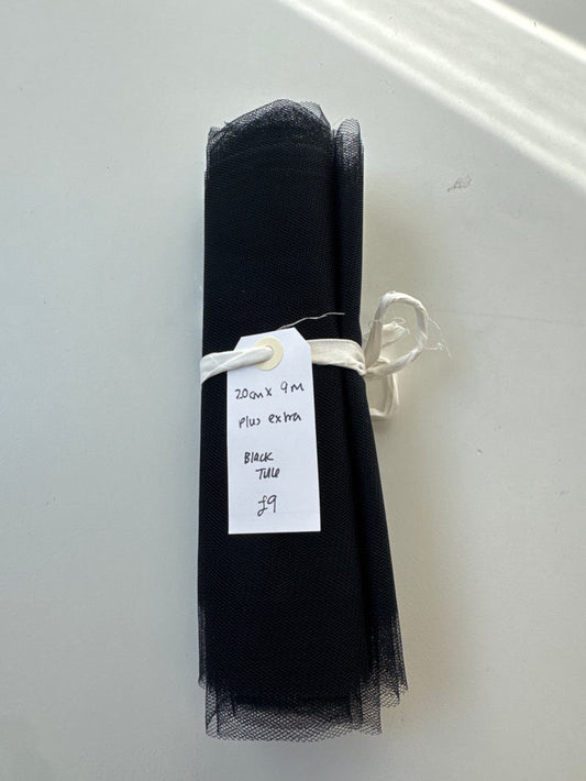 Black Tulle Remnant