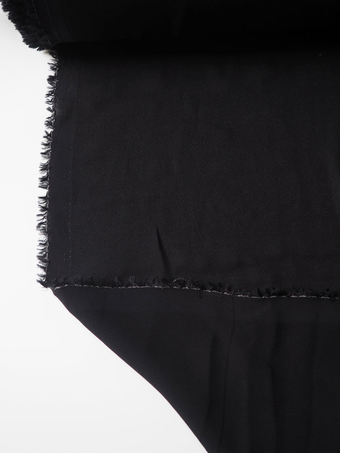 Black Viscose Superlight Crepe