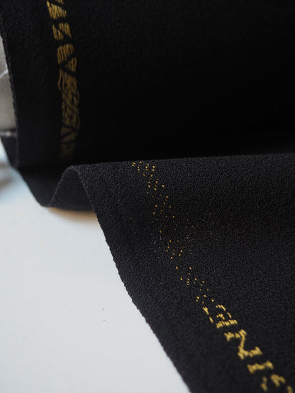 Black Wool Crepe