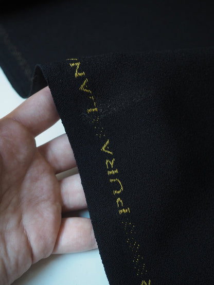 Black Wool Crepe