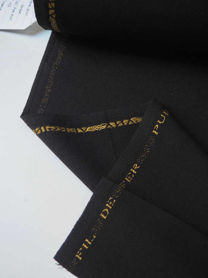 Black Wool Crepe