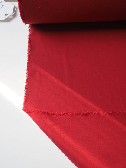 Blood Red Heavy Silk Georgette
