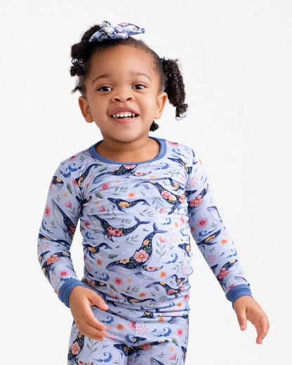 Blooming Whales Long Sleeve PJ's