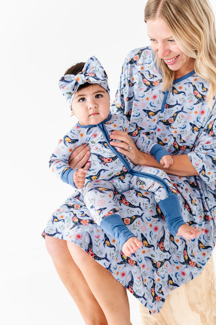 Blooming Whales Romper