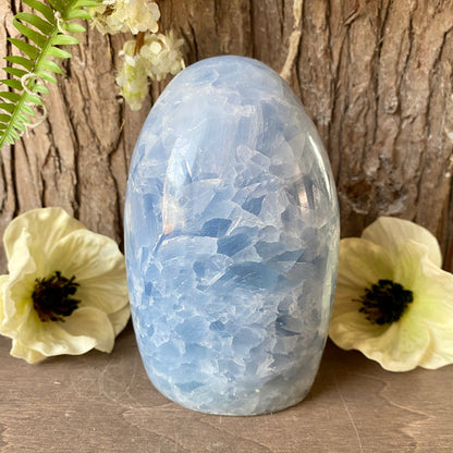 Blue Calcite Polished Free Form
