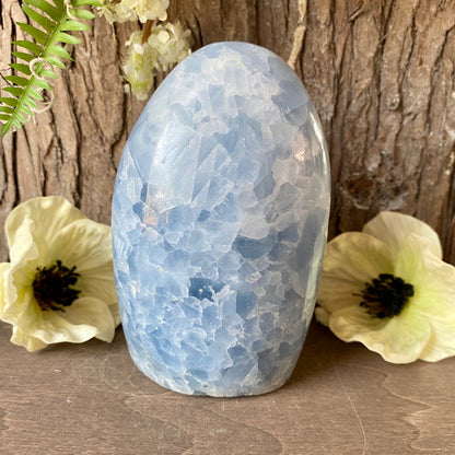 Blue Calcite Polished Free Form