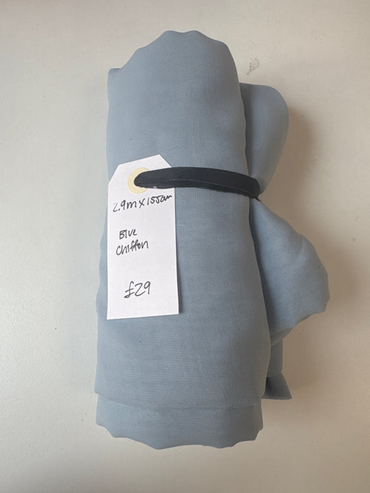 Blue Chiffon Remnant