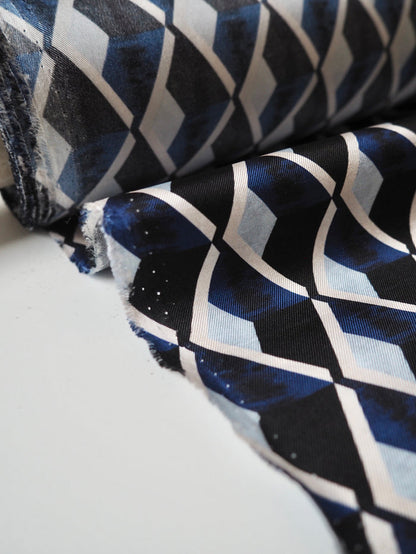 Blue Diamond Silk Twill