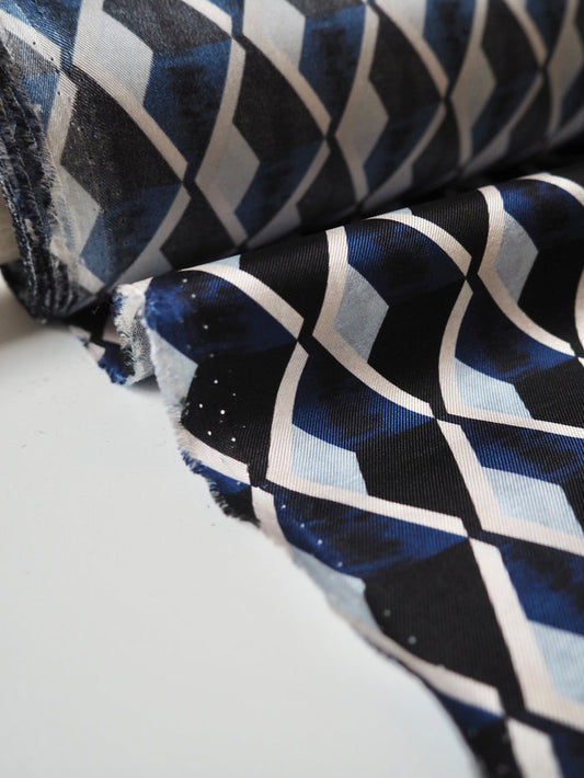 Blue Diamond Silk Twill