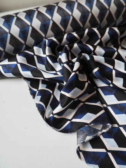 Blue Diamond Silk Twill