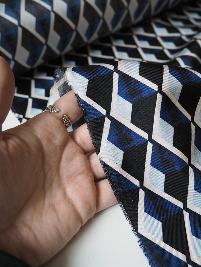Blue Diamond Silk Twill
