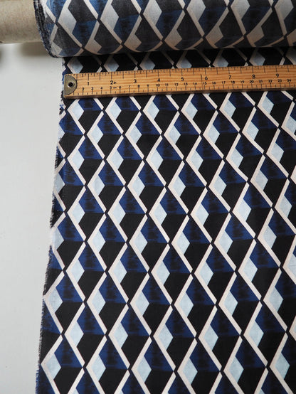 Blue Diamond Silk Twill