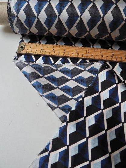 Blue Diamond Silk Twill