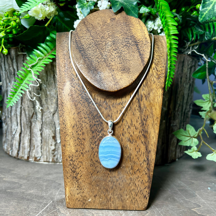 Blue Lace Agate Pendant