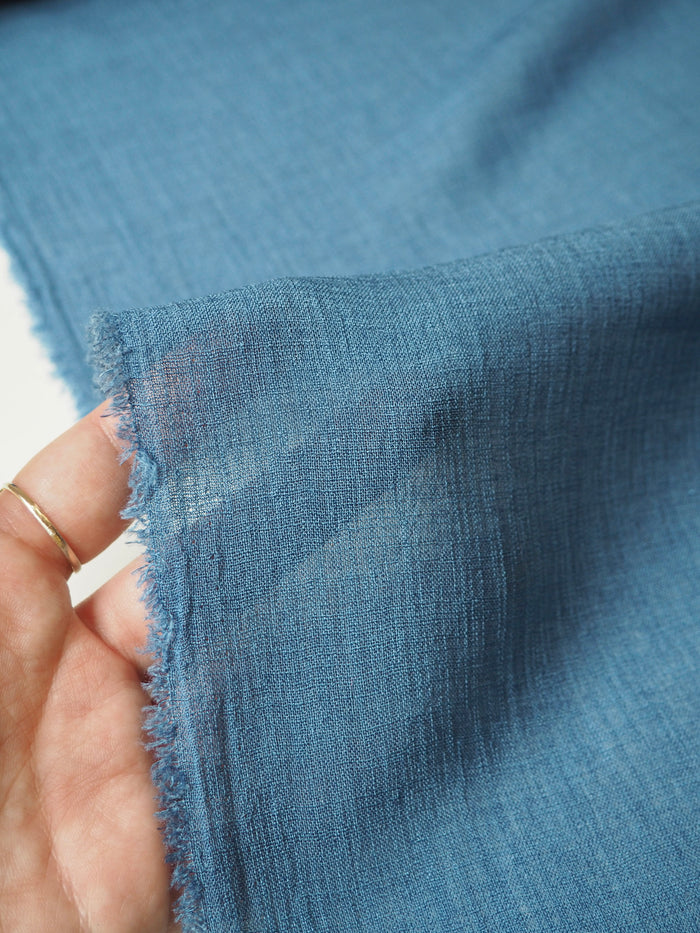 Blue Polyester Voile