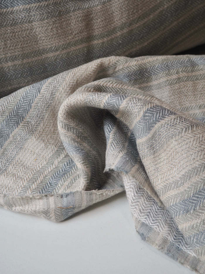 Blue Stripe Extra Wide Linen