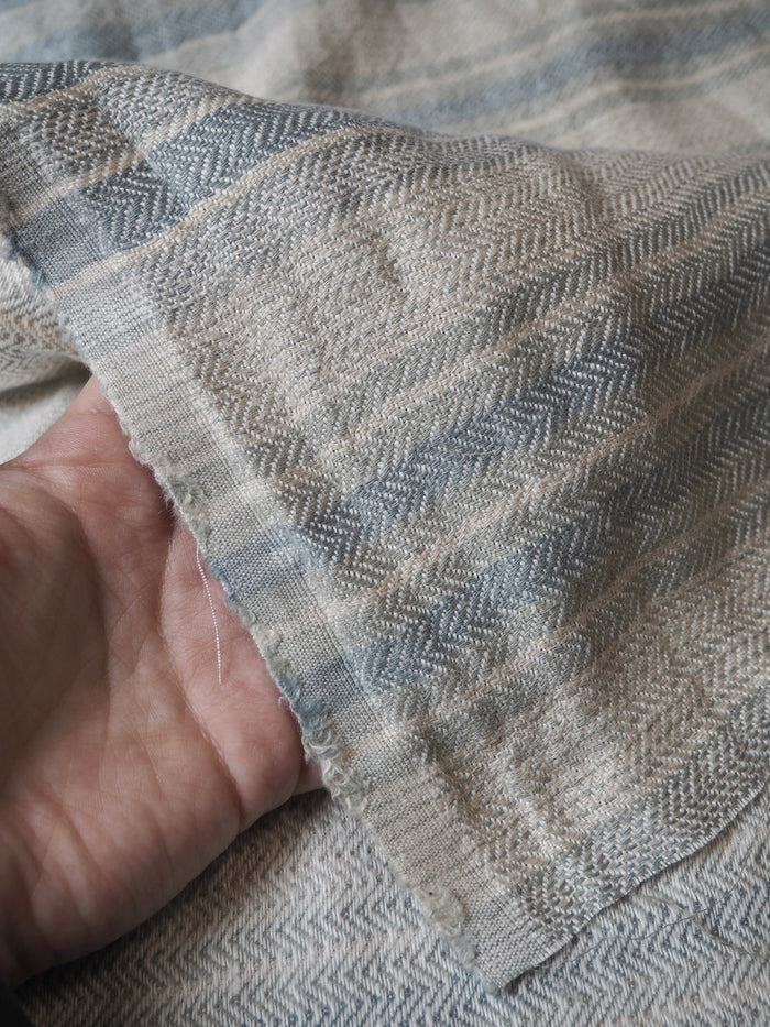 Blue Stripe Extra Wide Linen