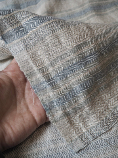 Blue Stripe Extra Wide Linen