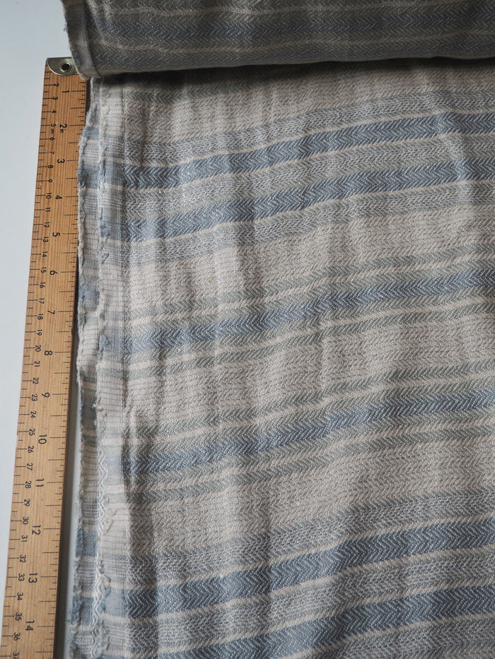Blue Stripe Extra Wide Linen
